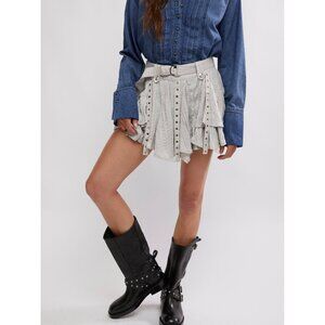 Free People Gray Mini Skirt